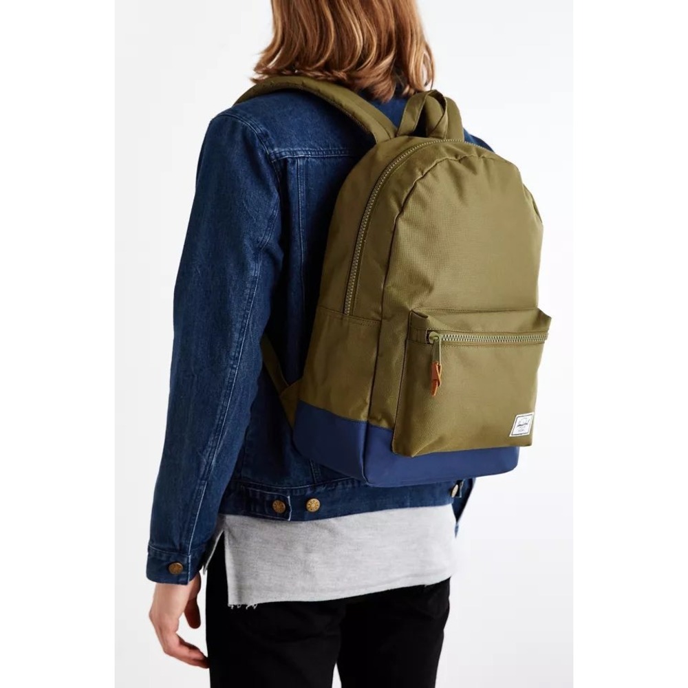 Herschel Supply Co Heritage Backpack Olive‎ Green Mustard Yellow Colorblock Bag